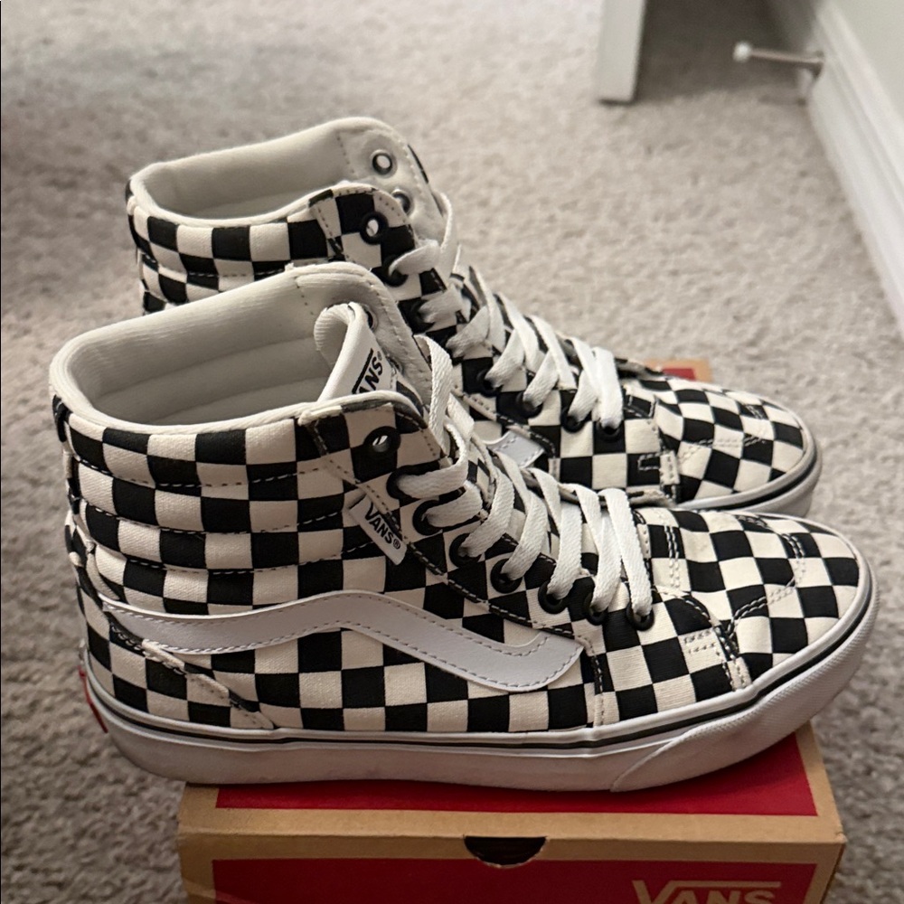 Vans Filmore Hi Checkerboard Blk/Marshmellow